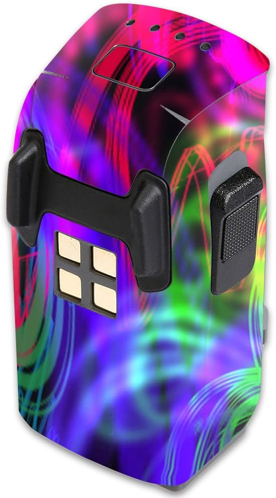 MightySkins Skin compatible con la batería DJI Spark Mini Drone  Salpicaduras de neón  Funda protectora de vinilo duradera y única  Fácil de