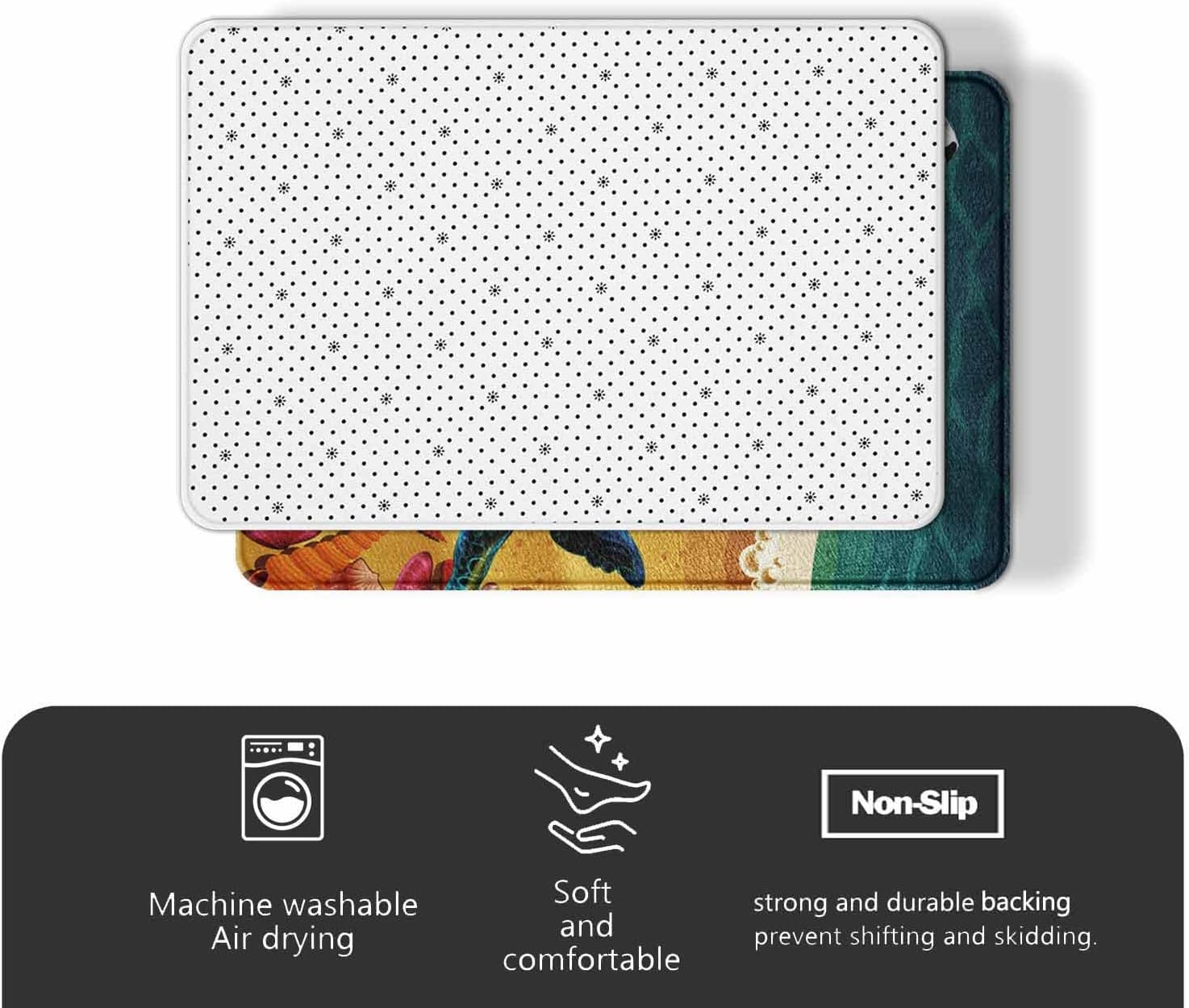 Tapete de baño vintage de grano de madera degradado verde salvia, marrón, súper absorbente, de secado rápido, antideslizante, lavable, suave, para