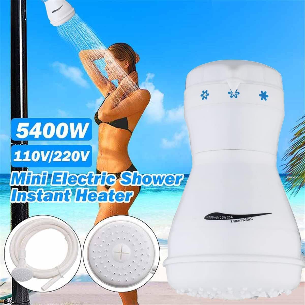 Calentador de agua instantáneo Ducha eléctrica 110V Calentador de agua sin tanque eléctrico eléctrico instantáneo de agua caliente calentador
