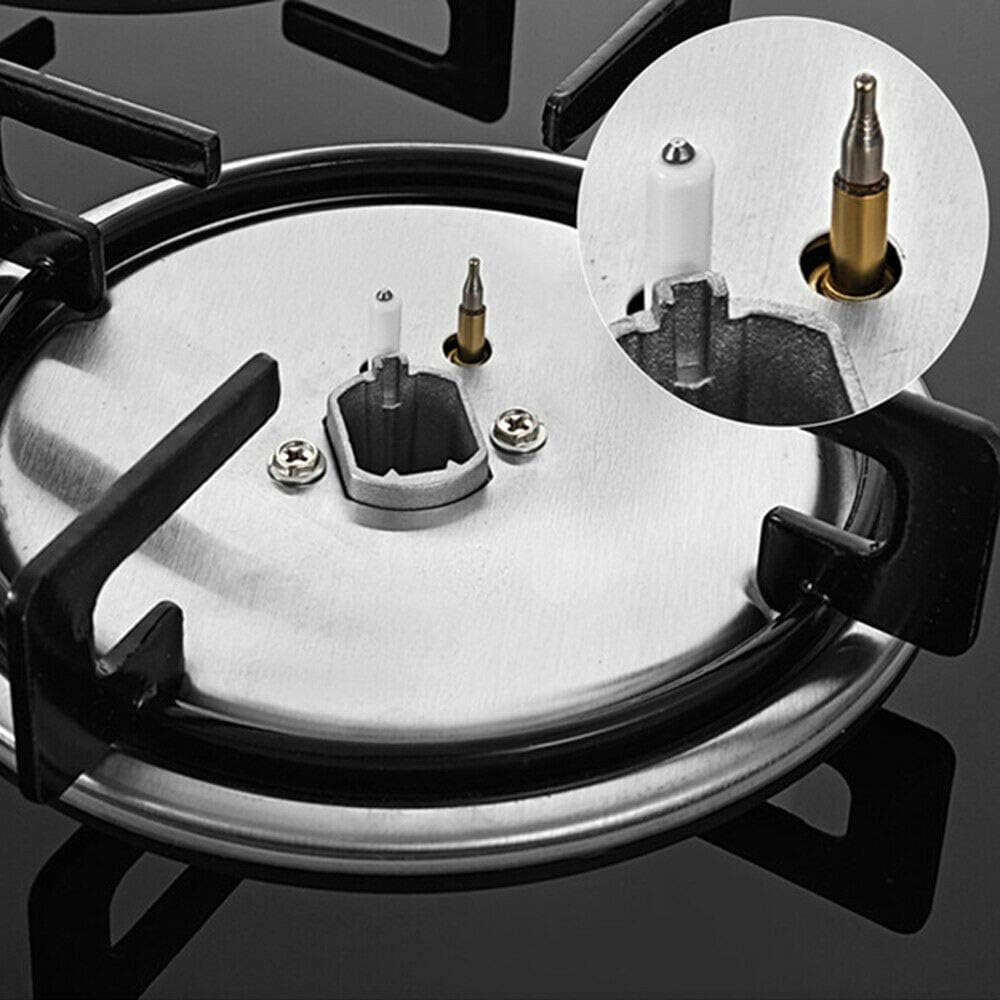 Placa de cocina de vidrio templado negro Estufa incorporada Placa de cocción Cocina fácil de limpiar para cocinar (4 quemadores)