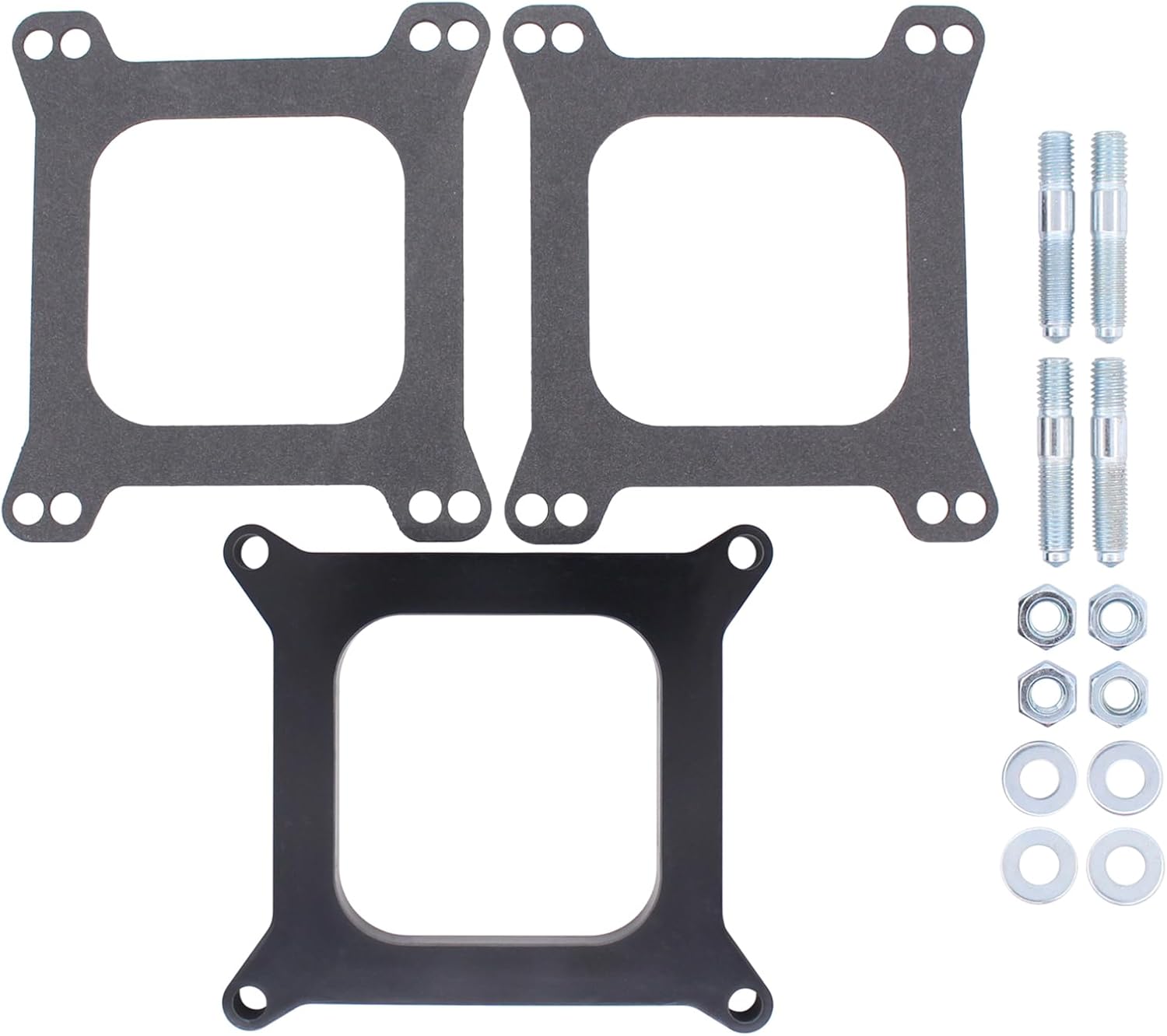 ApplianPar Juntas de adaptador espaciador de carburador de 12 “para Holley Street Demon para Chevy 4BBL SBC BBC para Edelbrock Carb
