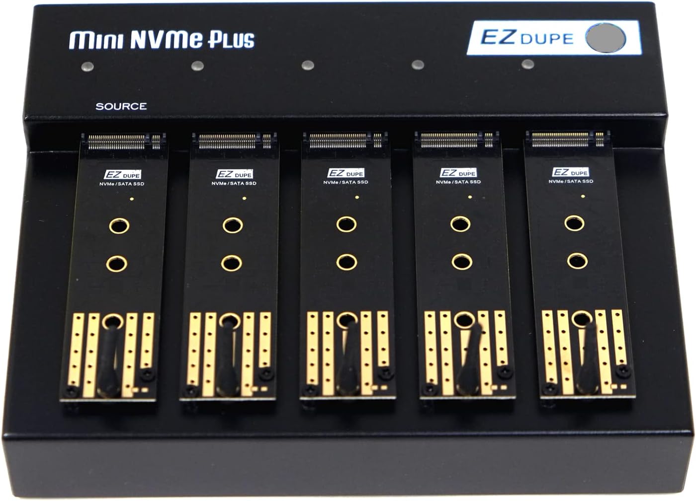 EZ Dupe Duplicador M.2 de 1 a 4 M.2 NVMe  M2 SATA NGFF (PCIeACHI NVMe) llave B, llave M, llave B+M 2230 2242 2260 2280 módulo interno SSD Cloner