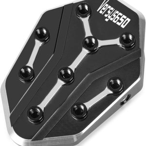 CNC aluminio Motorcycle Kickstand Side Stand Enlarge Extension for Kawasaki Z900 Z650 Z800 Z1000 Ninja 650 1000 SX (Color  Black VERSYS650) CNC aluminio Motorcycle Kickstand Side Stand Enlarge Extension for Kawasaki Z900 Z650 Z800 Z1000 Ninja 650 1000 SX (Color  Black VERSYS650)