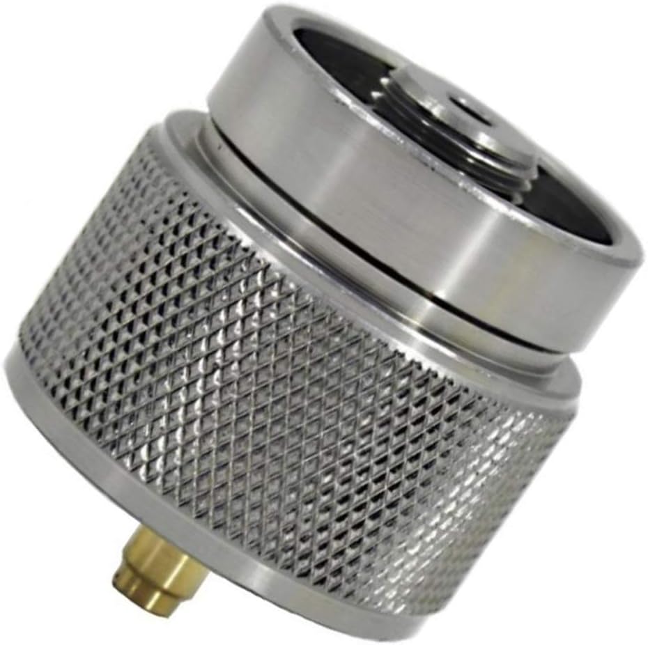Adaptador de butano a propano Adaptador de estufa de camping Conector de estufa de senderismo al aire libre para bote de combustible de isobutano
