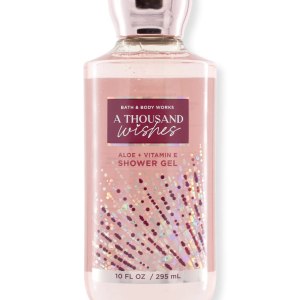 Bath & Body Works Works A Thousand Wishes – Gel de ducha con manteca de karité + vitamina E, 10 onzas Bath & Body Works Works A Thousand Wishes – Gel de ducha con manteca de karité + vitamina E, 10 onzas