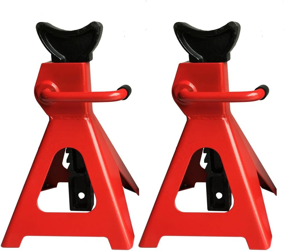 3 toneladas 6,600 libras Jack Stands alta capacidad de acero coche auto tienda eje elevación elevación portátil para SUV camión RV 1 par