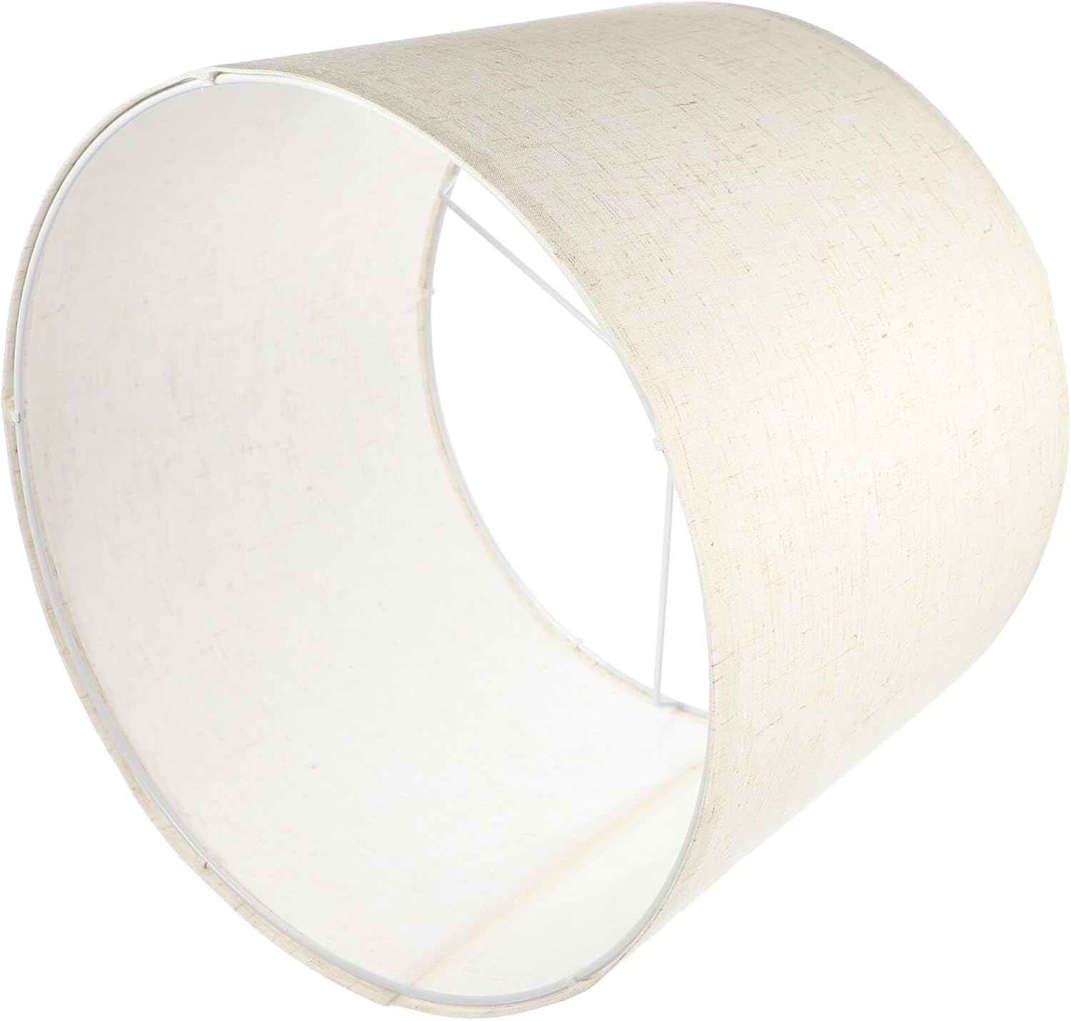 OSALADI Pantallas de lino para lámpara de mesa, lámpara de pie de tela beige, pantalla mediana para lámpara de mesa, lámpara de noche, lámpara de