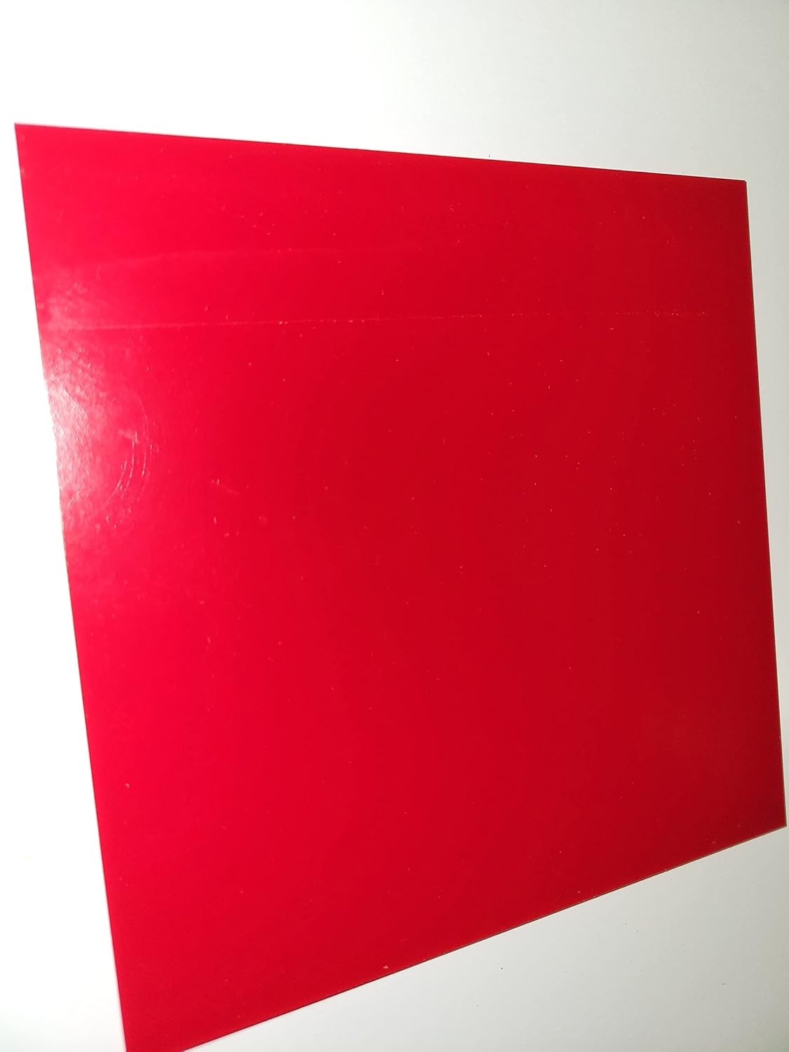 Hoja de poliuretano, 18″ x 6″ x 6″ 95 A durómetro, rojo, hoja de poliuretano fundido