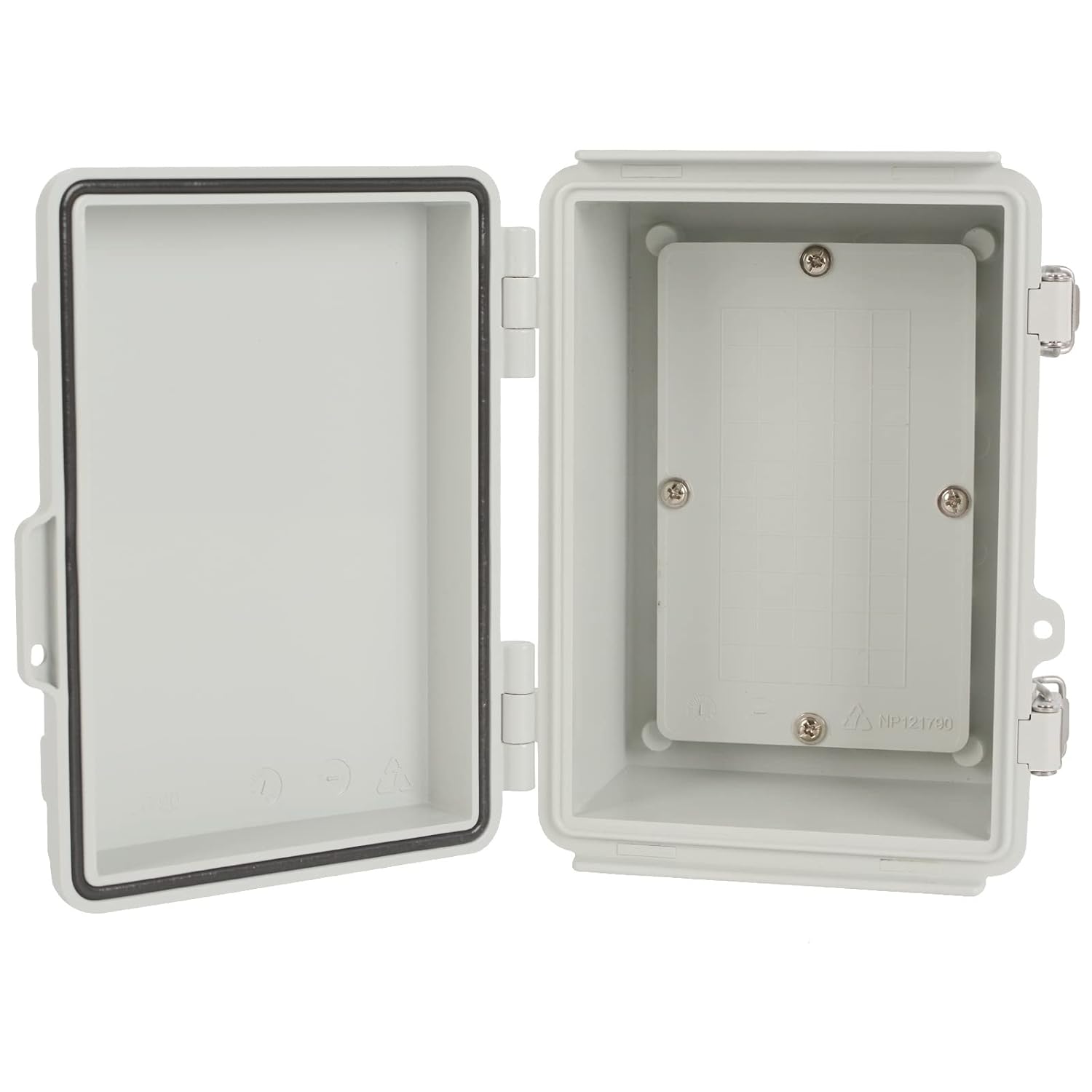 Caja de conexiones ABS plástico IP67 impermeable cajas eléctricas a prueba de polvo recinto eléctrico universal con soporte de pared para proyecto
