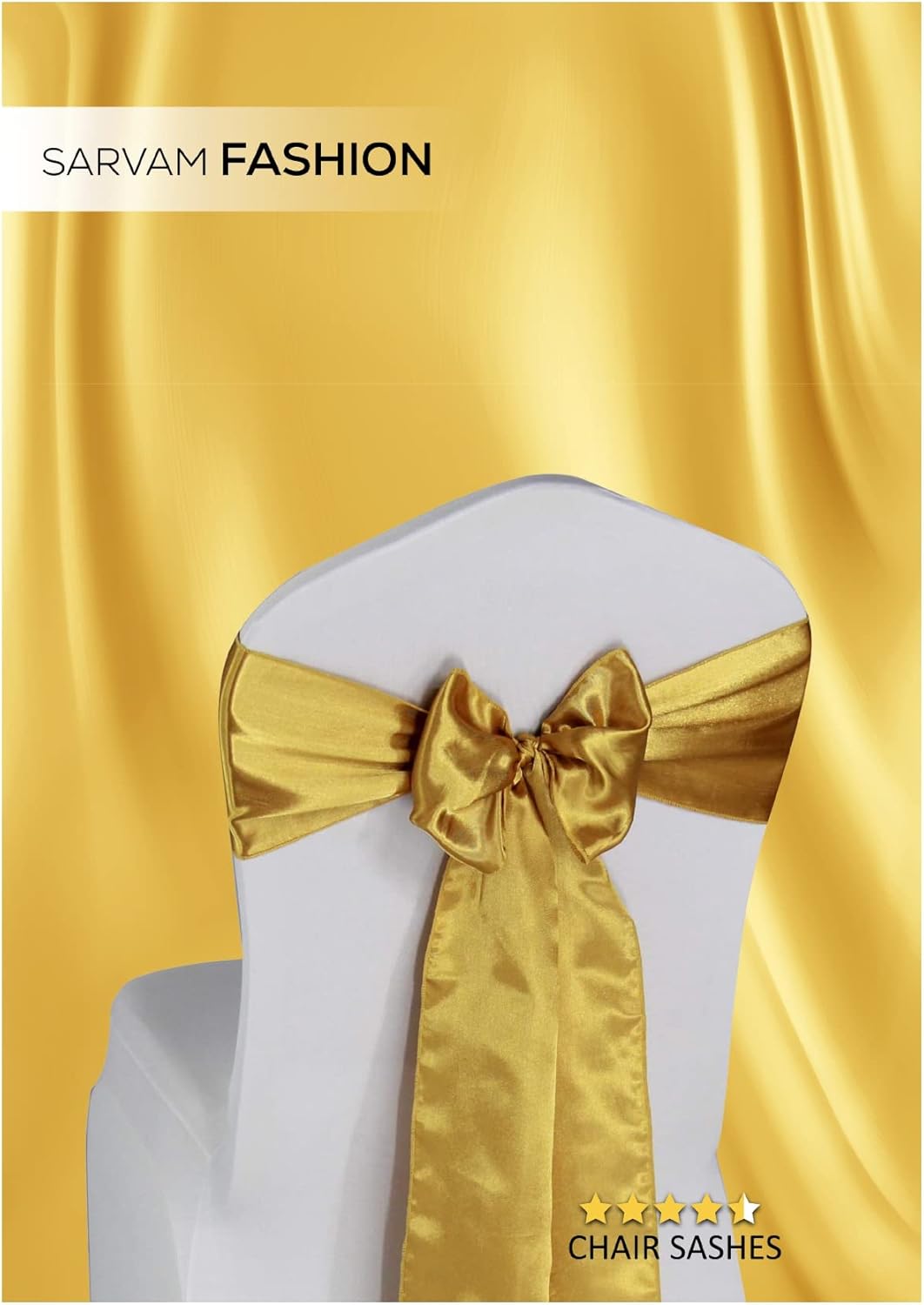 Juego de 10 bandas decorativas de satén diseñadas para bodas, eventos, banquetes, decoración del hogar y cocina (7 pulgadas x 108 pulgadas, verde)