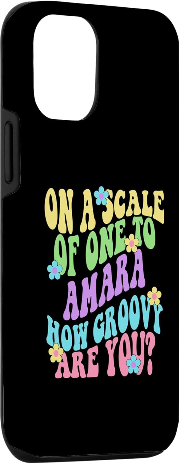 iPhone 14 AMARA Cute Retro Girls Groovy AMARA Personalized Name Case