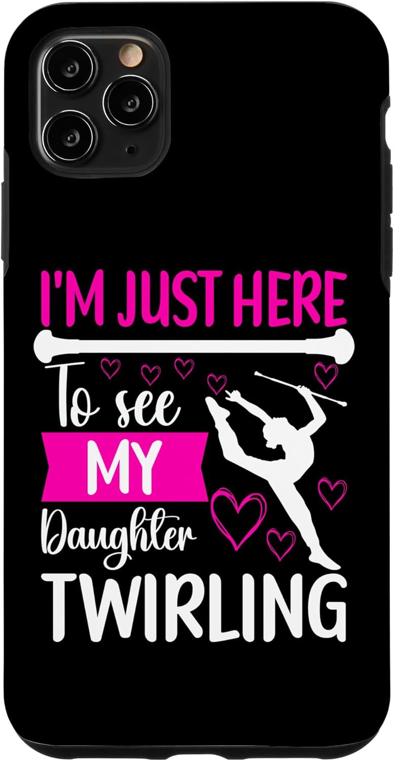 Funda para iPhone 11 Pro Max Baton Twirling Mom Majorette Baton Twirler Mom