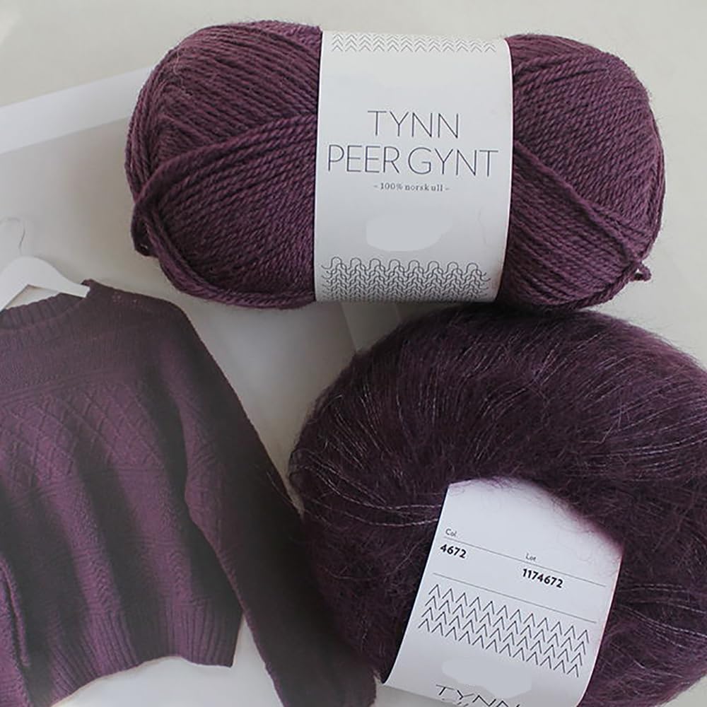 Yarn Ave Hilo para tejer 100% lana noruega, de 3 capas, peso para dedos, suave, cálido, ligero, para chaleco sin botones, para hombres, mujeres y