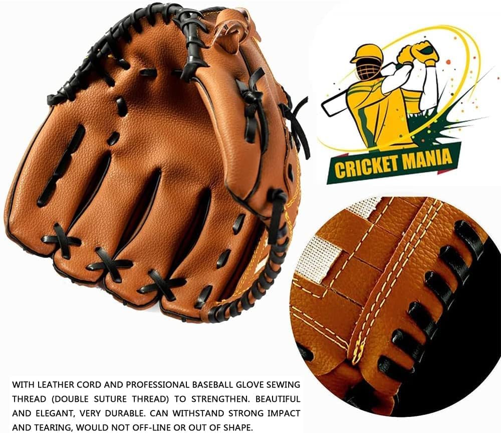 Guante de béisbol, guante de sóftbol, guante de mano izquierda, guante de béisbol para hombres adultos y jóvenes, para practicar, entrenamiento,