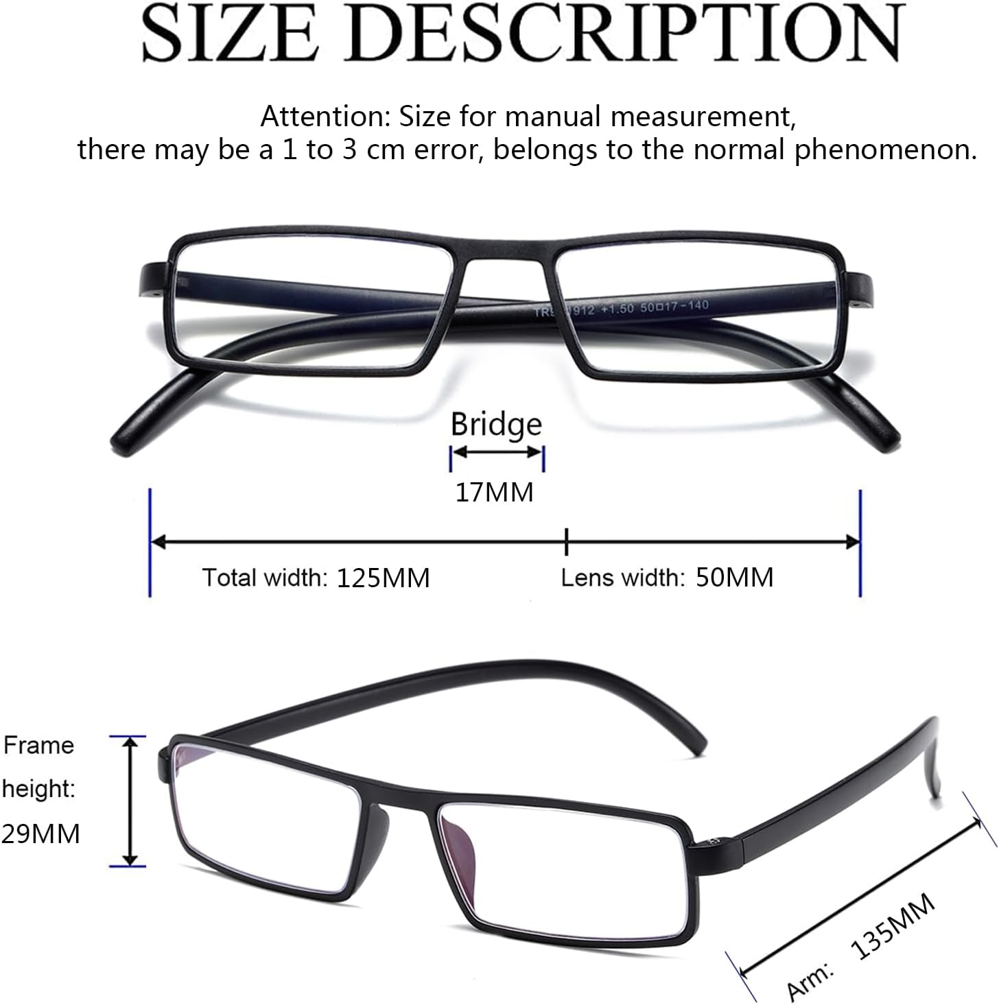 Hubeye Paquete de 5 lentes de lectura TR90 ligeros para hombres y mujeres, bloqueo de luz azul, lectores de computadora, 1.00