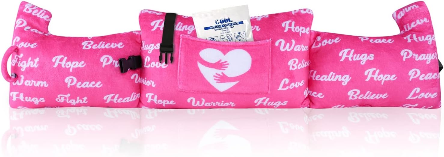 Almohada de mastectomía  Almohada poscirugía, regalos de cáncer de mama para mujeres después de la cirugía almohada para reducción de senos