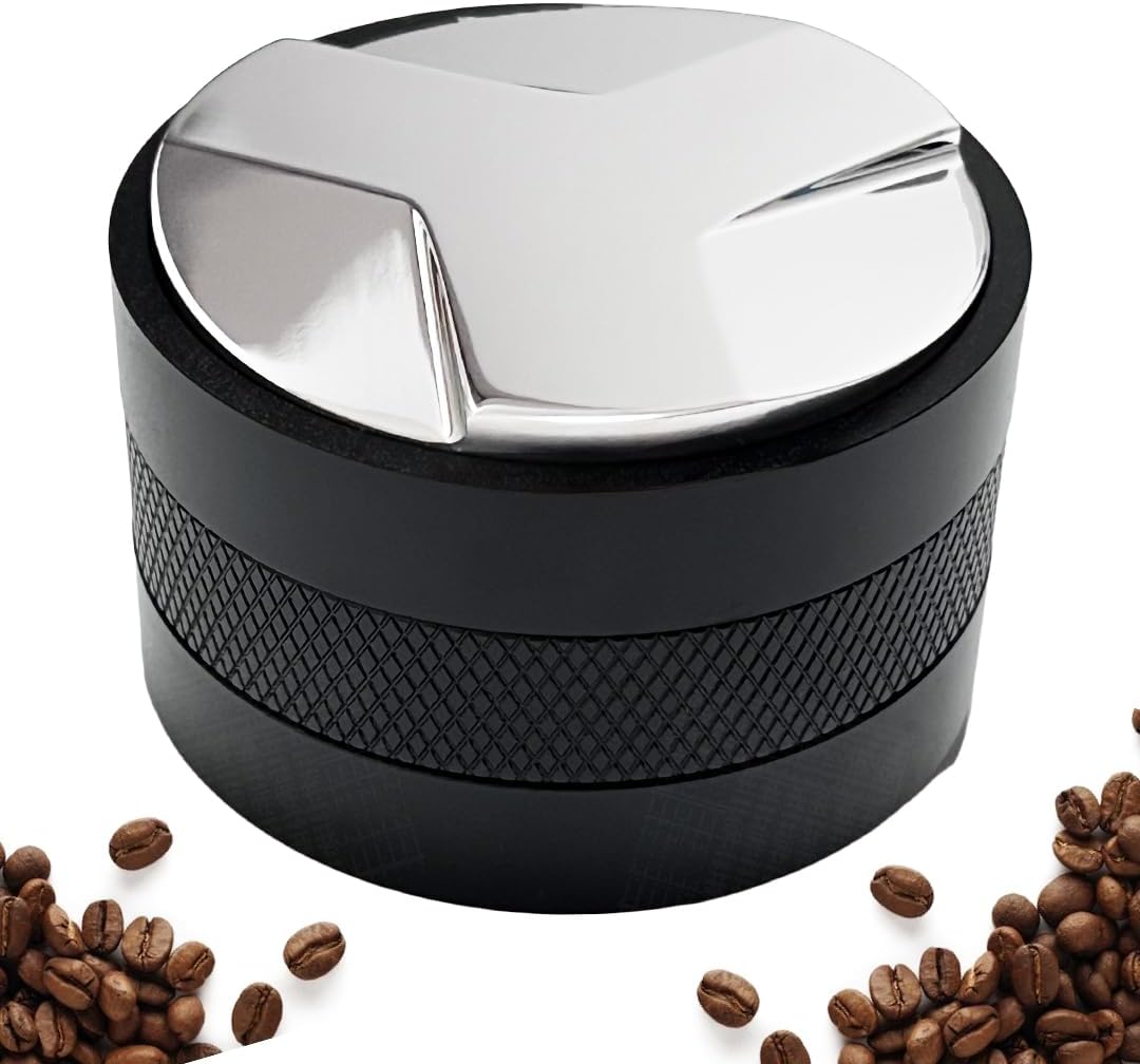 Espresso Tamper 2.283 in, distribuidor profesional de café y manipulador de mano, profundidad ajustable para todos los portafiltros de espresso de