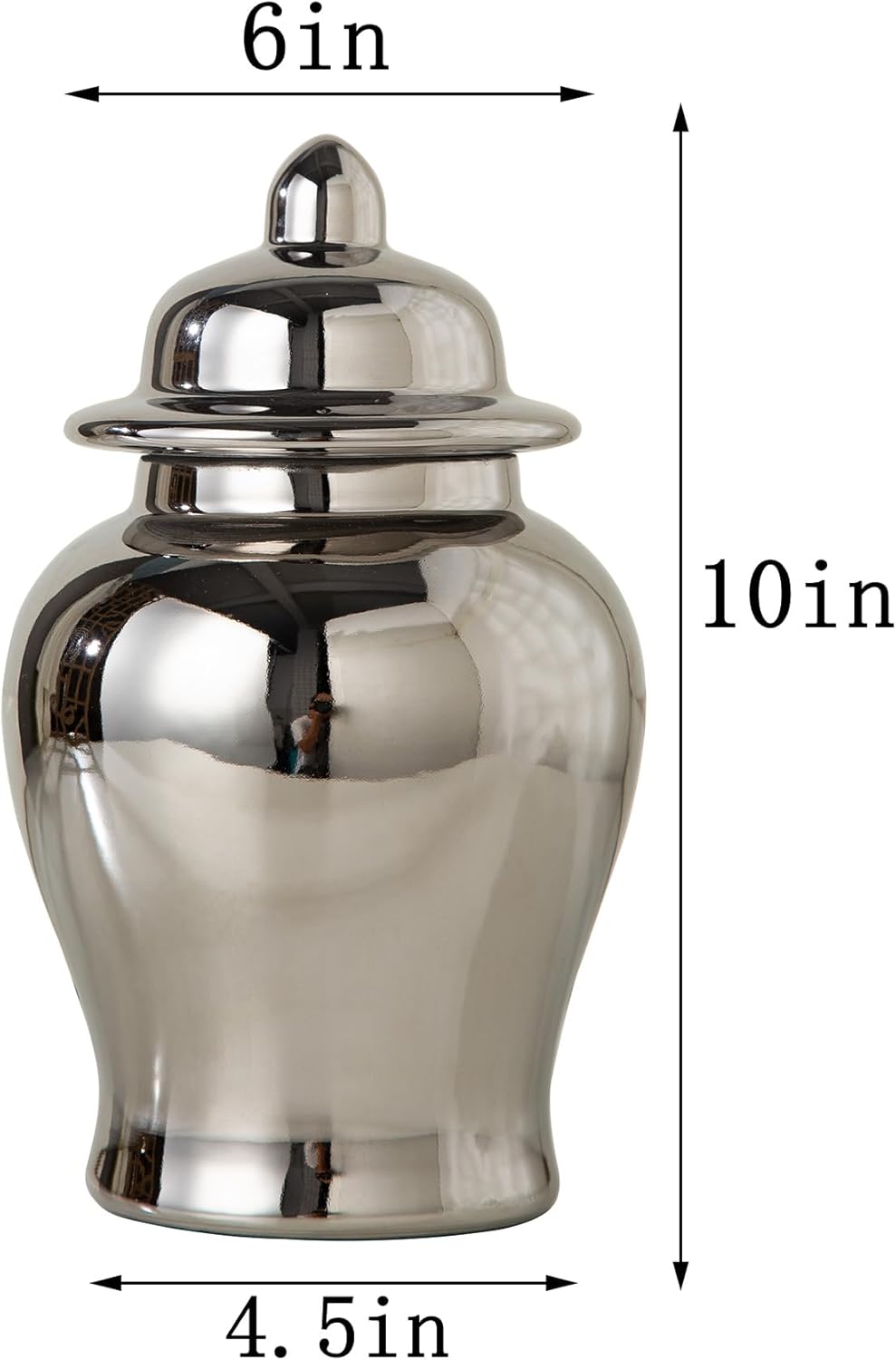 ZRLWIVE Tarro de jengibre de cerámica para sala de estar, porcelana con cáscara de huevo, vintage, alto, grande, decoración de piso, detalles de