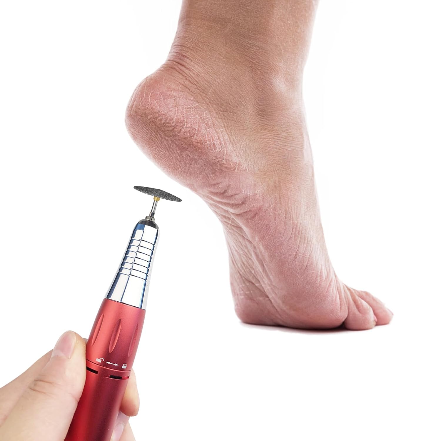 Broca de pedicura, broca de carburo de diamante para uñas, acero inoxidable, profesional, pedicura, callos de pie, lijado, brocas de pulido para