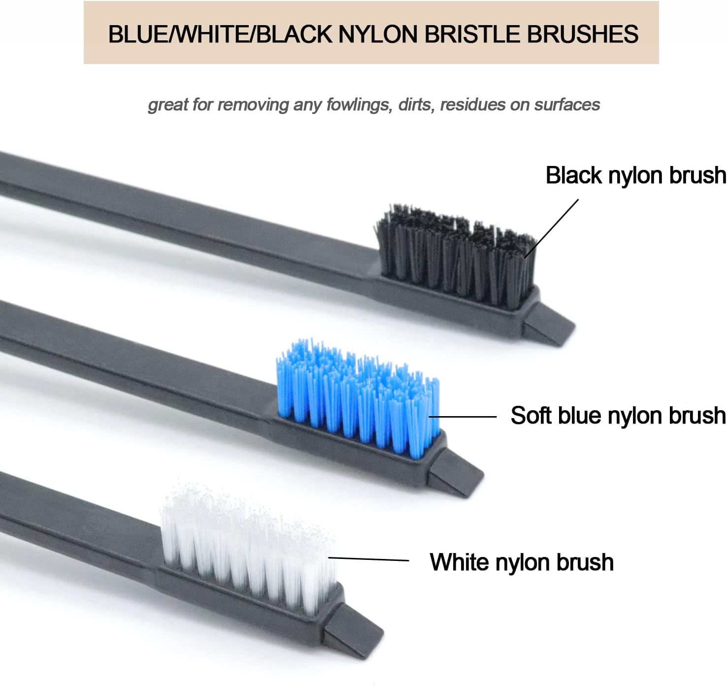 Juego de cepillos de limpieza de pistola Juego de púas de latón cobre acero nylon acero inoxidable Ploymer Pick Set cepillos de cerdas