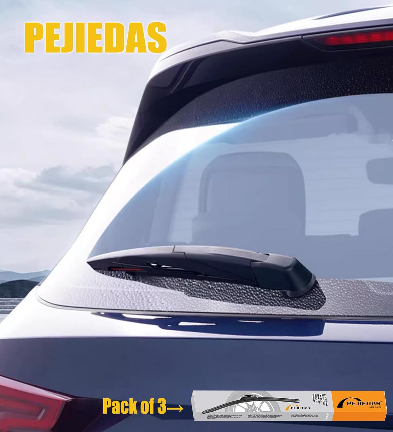 3 limpiaparabrisas para Lexus GX470 2003-2009, limpiaparabrisas delantero + limpiaparabrisas trasero, estilo original de equipo original (22 + 21 +