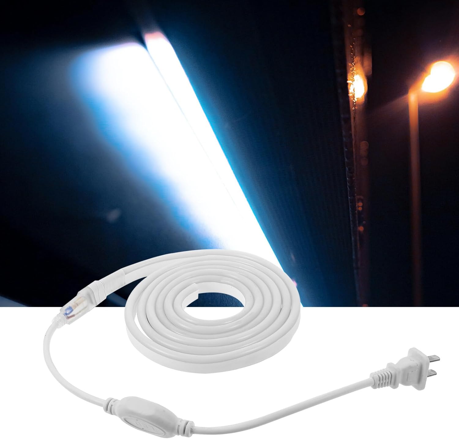 Homoyoyo Tira de luces LED V para el hogar, tira de luces para exteriores, tira de luz flexible para interiores, tira de luz impermeable para