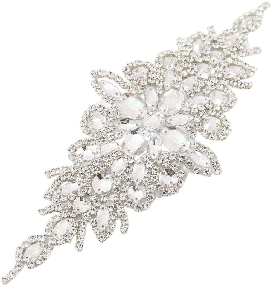 Cinturón de diamantes de imitación de perlas de cristal nupcial Faja de boda Recorte de cuentas de mujeres Vestidos Sash