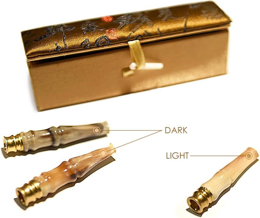 Portabigarrillos portátil con filtro de bocina para hombres y mujeres, regalo saludable para fumadores de China, contiene caja de regalo de lujo,