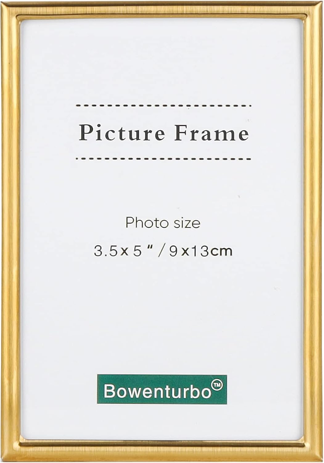 Bowenturbo Marco de fotos de metal de 3.5 x 5 pulgadas, vertical u horizontal, estilo liso, para mesa de pared, borde fino, bonito regalo para el