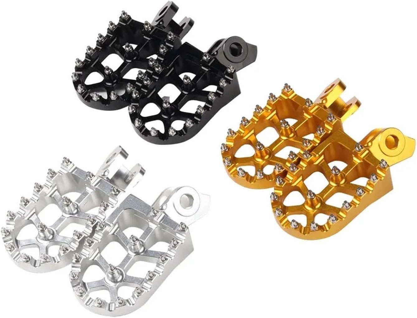 Compatible con Tenere XT 660 Z R 660Z 660R XT660 XT660Z XTZ660 XTZ 660 XT660R Accesorios Reposapiés Estriberas Pedales Rests Pedal (Color  Plata)