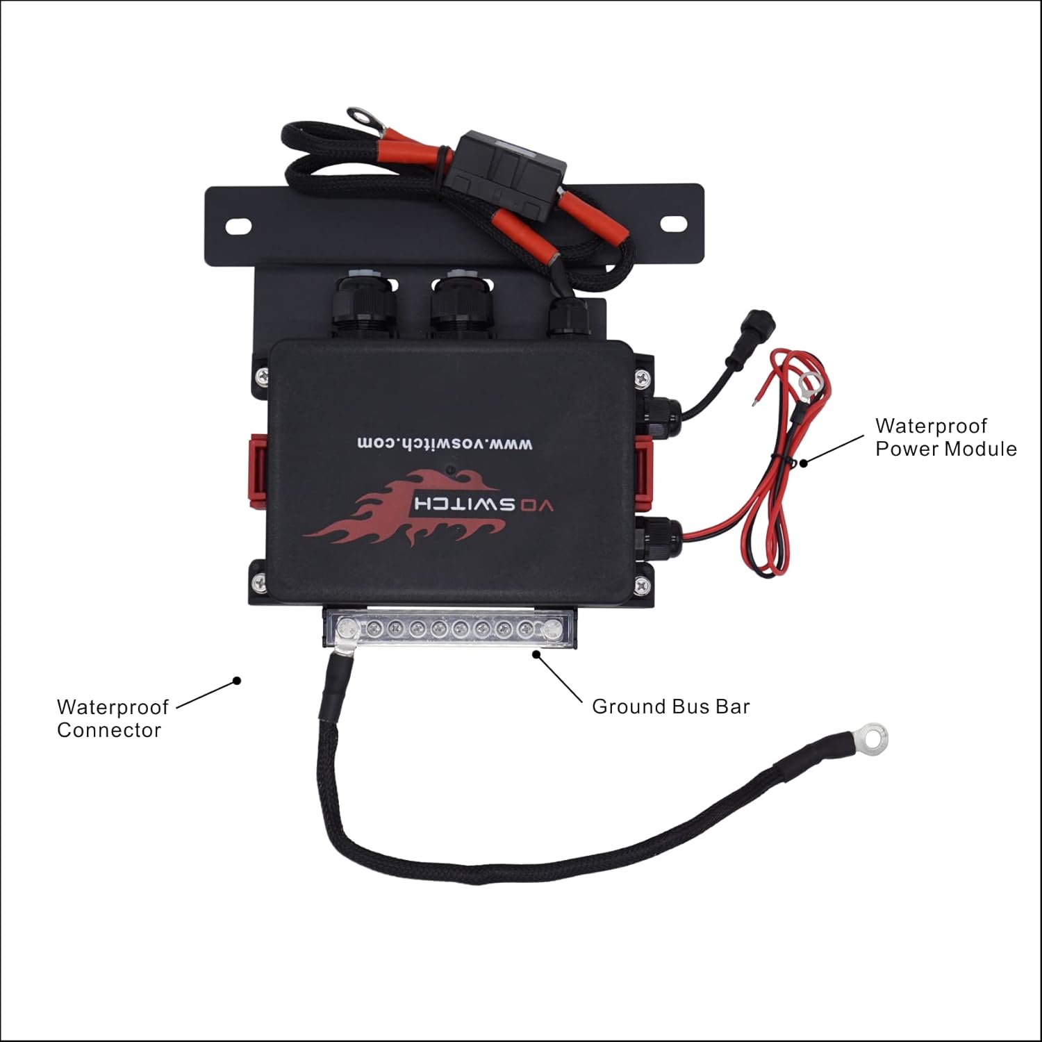 Voswitch Panel de interruptor de mango de agarre JL800 para Jeep Wrangler JL 2018-2023 y Gladiator 2020-2023