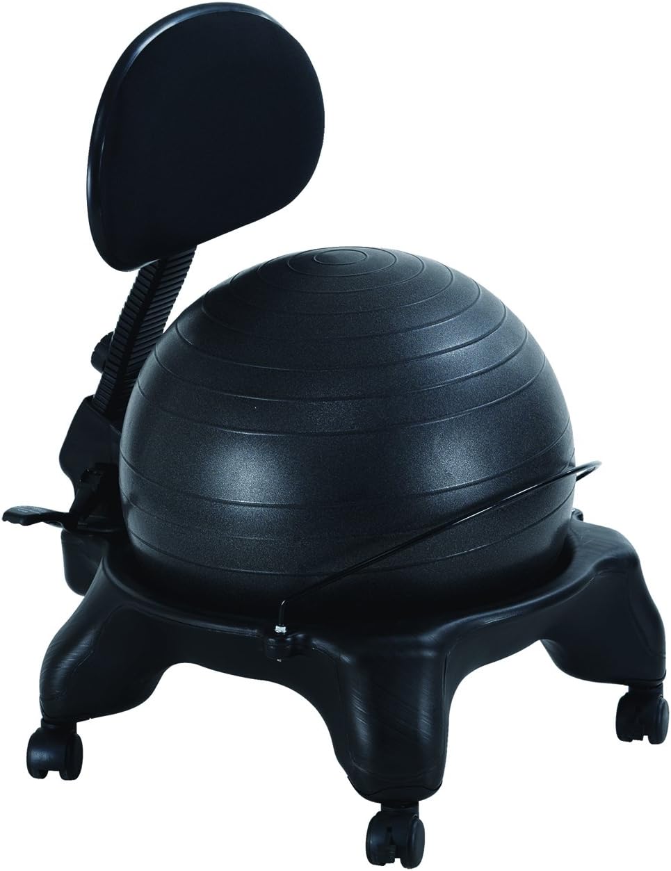 Aeromat Silla de bola de ejercicio ajustable para sentarse activa, soporte de columna vertebral, silla de oficina para sentarse prolongadamente,