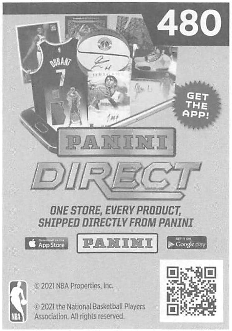 2020-21 Panini Stickers #480 Devin Vassell Rookie Sticker Official NBA Basketball Album Sticker Measuring 2.75 inch tall X 2 inches wide in Raw (NM