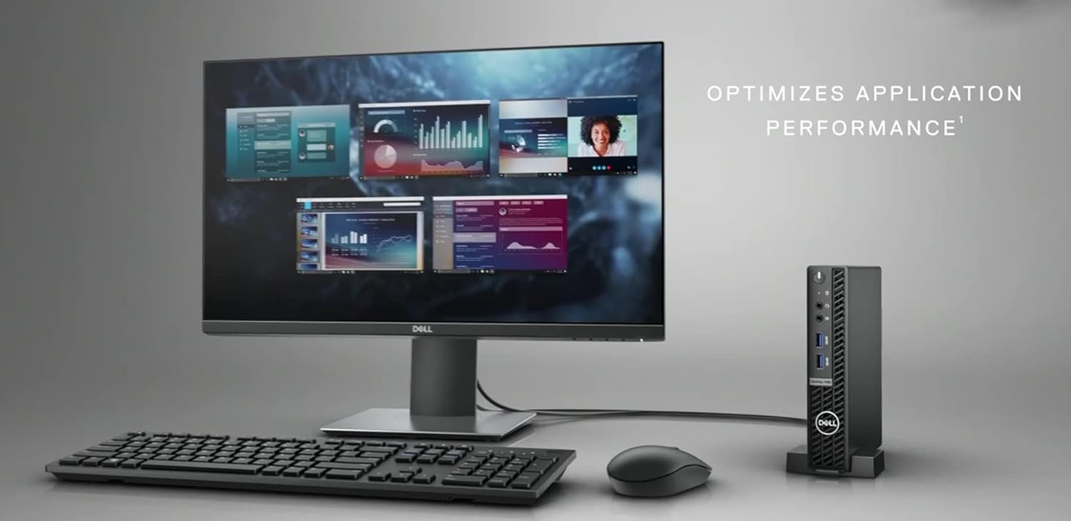 Dell Escritorio empresarial Optiplex 3080 con factor de forma micro 2022, Intel Core i5-10500T, 16 GB RAM, 512 GB PCIe SSD, Wi-Fi 6, Bluetooth,