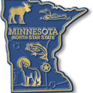 Imán con diseño de mapa de estado, Minnesota Imán con diseño de mapa de estado, Minnesota