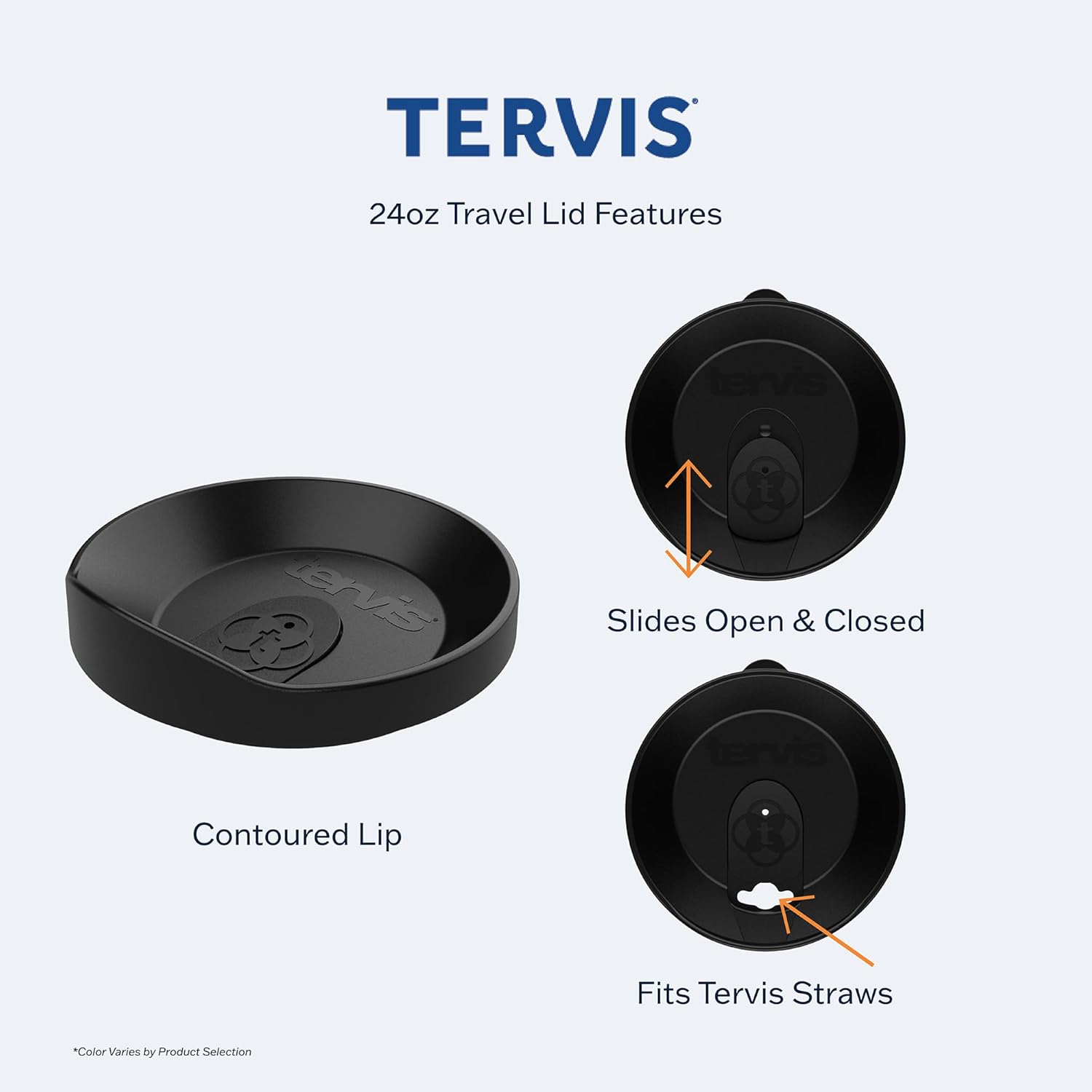 Tervis Vaso de viaje con aislamiento de doble pared fabricado en Estados Unidos, con aparejos pesados, mantiene las bebidas frías y calientes, 24
