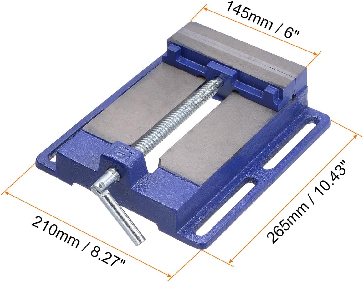 HARFINGTON Prensa de taladro, abrazadera de banco de 6 “para carpintería, metalurgia, pegado
