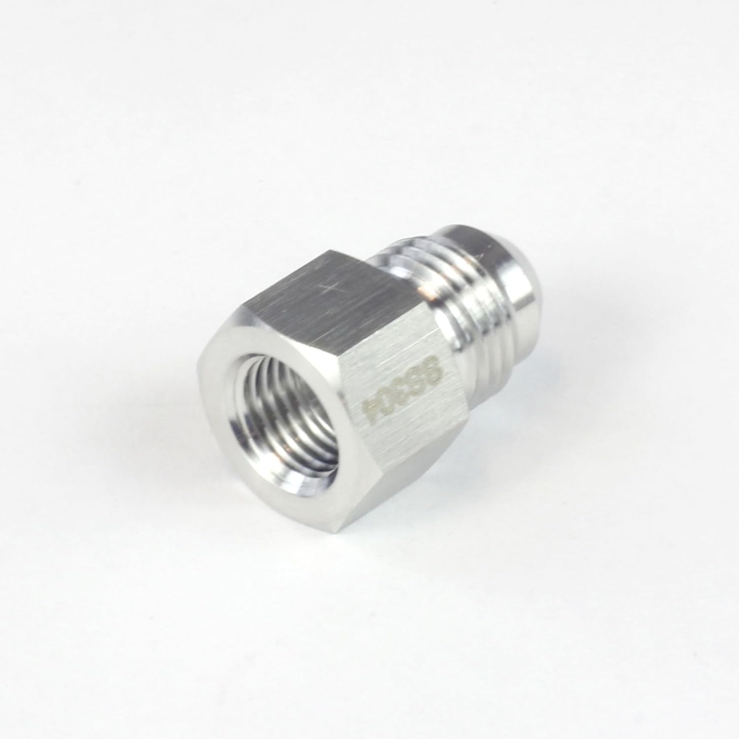 HFS (R) hembra JIC 14″ a macho JIC 38″ adaptador reductor acero inoxidable 304 (FJIC 14″ x MJIC 38″)