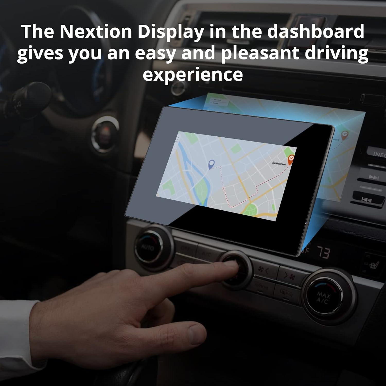 Nextion Pantalla HMI inteligente de 7.0  NX8048P070-011C-Y Pantalla táctil LCD-TFT capacitiva 800 * 480 con gabinete, Nextion Display Soporte Video