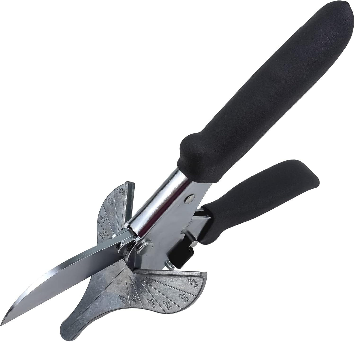Cortador de inglete de ángulo múltiple, tijeras de inglete de conducto de cableado para tijeras angulares de 45 a 120 grados de madera blanda,