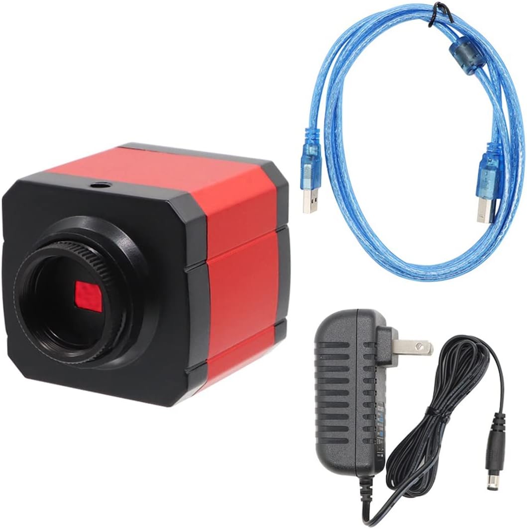 Cámara de microscopio HDMI HD 2MP 30FPS HDMI USB Industrial Digital Teléfono Cámara Microscopio para Microscopio Binocular Trinocular (Color