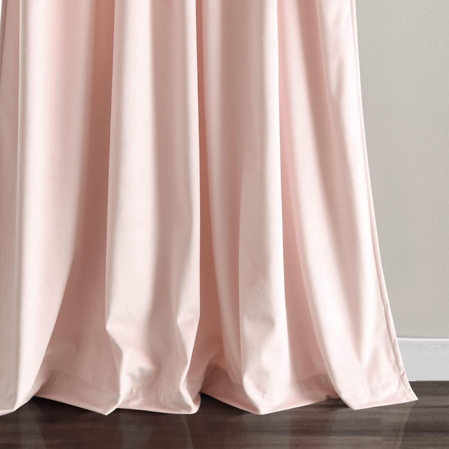Lush Decor Prima Velvet – Par de paneles de cortinas para ventana con pestaña trasera y bolsillo para cortinero, 84 pulgadas de largo x 54 pulgadas