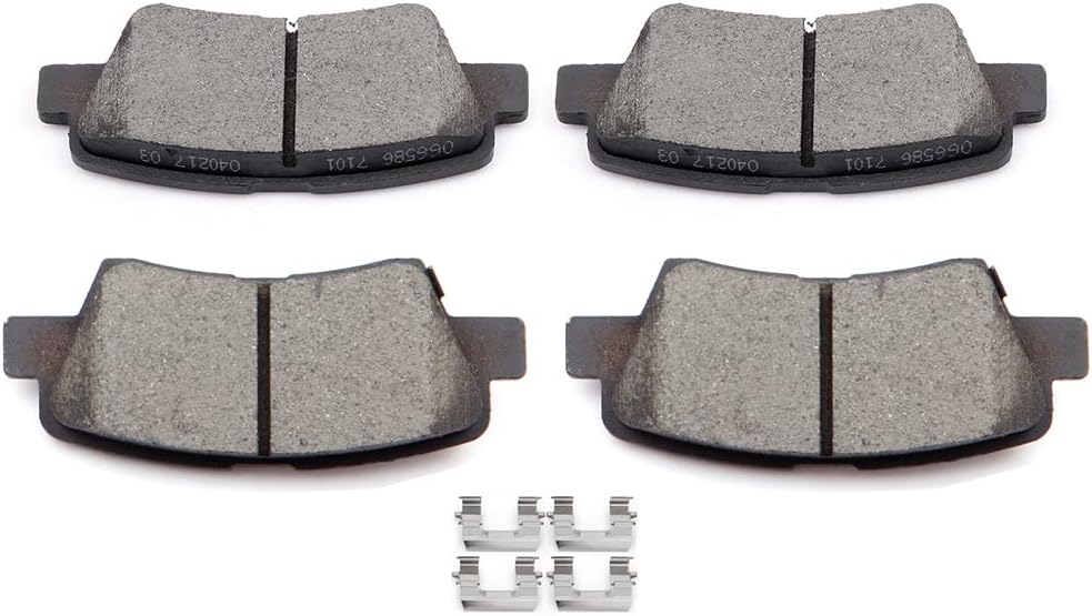 SCITOO 583022TA60, D1445-8428 Pastillas de freno traseras para Hyundai Azera 2012-2017, 2009-2015 para Hyundai Sonata, 2011-2016 para Kia Optima