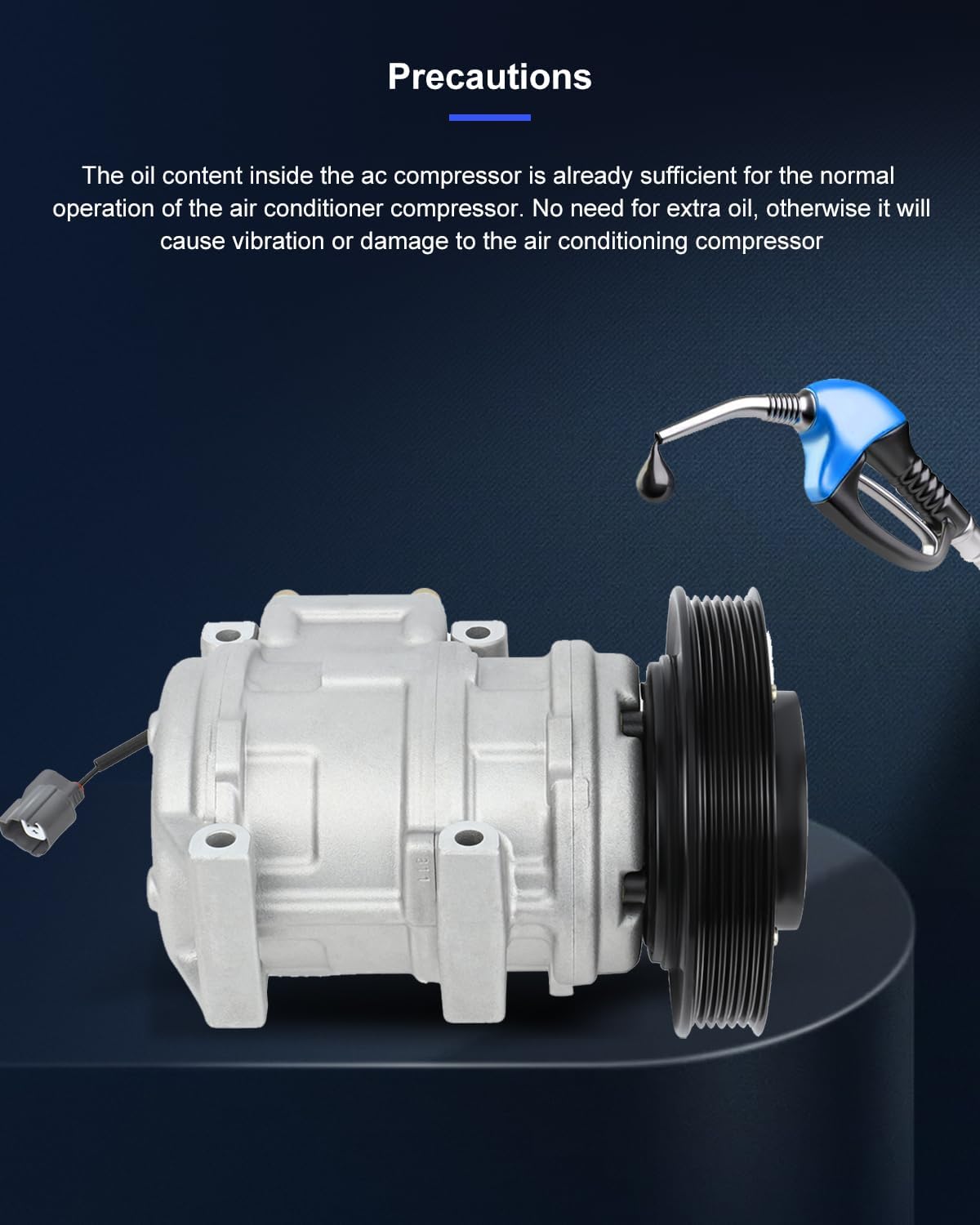 ECCPP Compresor AC con embrague CO 22003C 1994-1998 Reemplazo para Honda para Accord 2.2L 2.5L 1997 para A-cura CL 2.2L 2.2L