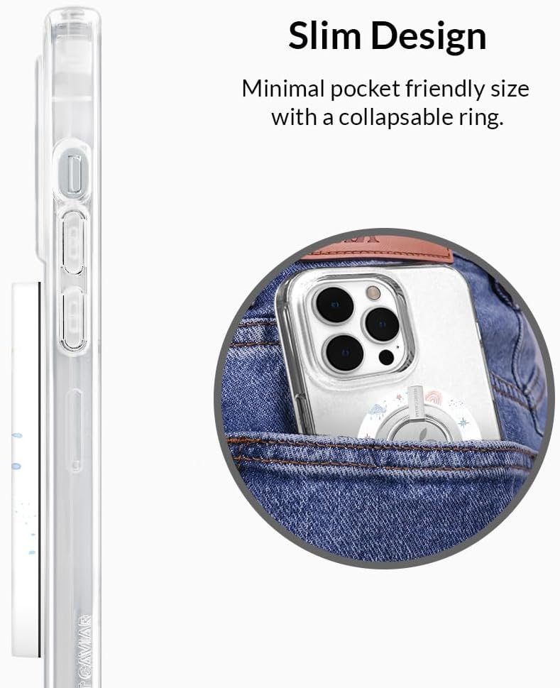 Velvet Caviar Compatible con MagSafe Phone Grip  Soporte de anillo magnético con soporte ajustable  Accesorios MagSafe extraíbles para iPhone 12,