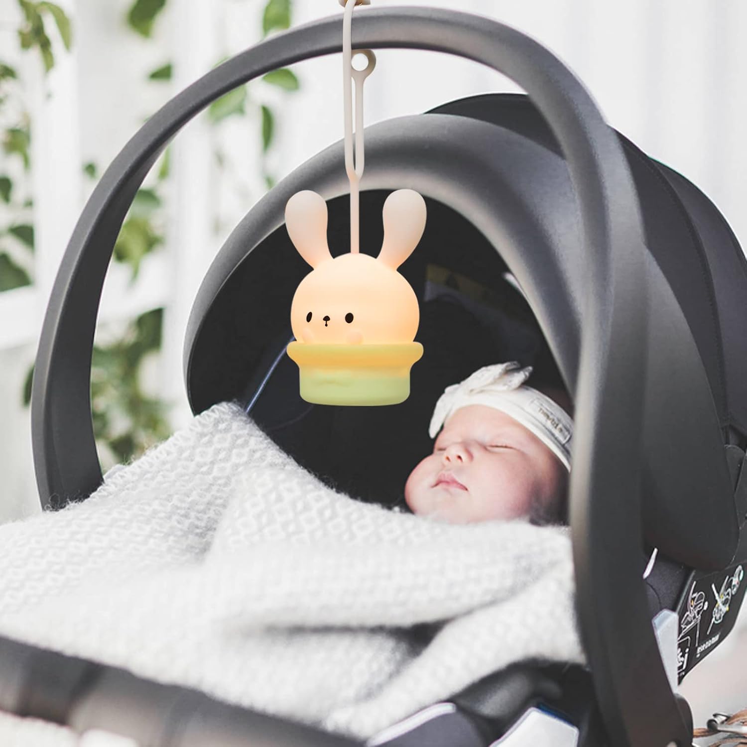 Lámpara de noche colgante para campamento para niños, luz LED portátil, para habitación de bebé, 9 colores cambiantes, lámpara de noche para asiento