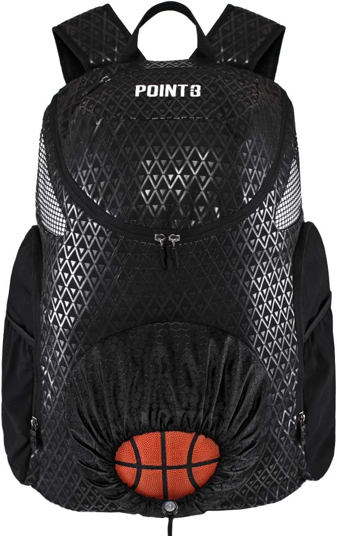POINT3 NBA – Mochilas de baloncesto Road Trip 2.0, bolsa oficial de la NBA con cordón para baloncesto, fútbol y más
