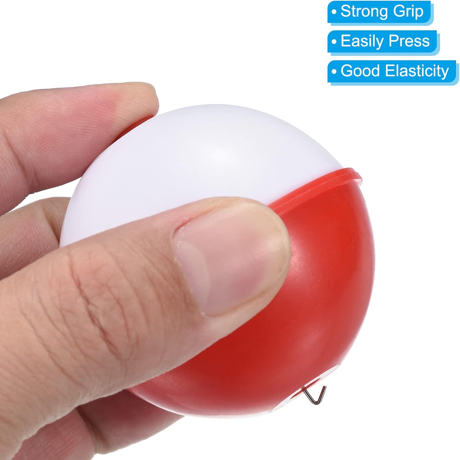 PATIKIL Fishing Bobber, ABS Push Button Round Buoy Fishing Float Tackle