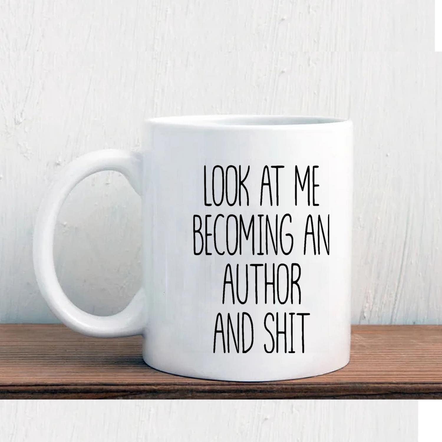Nuevo regalo divertido para escritor, Mírame convertirse en un autor y regalo de mierda para el nuevo escritor escritor tazas de regalo de escritor