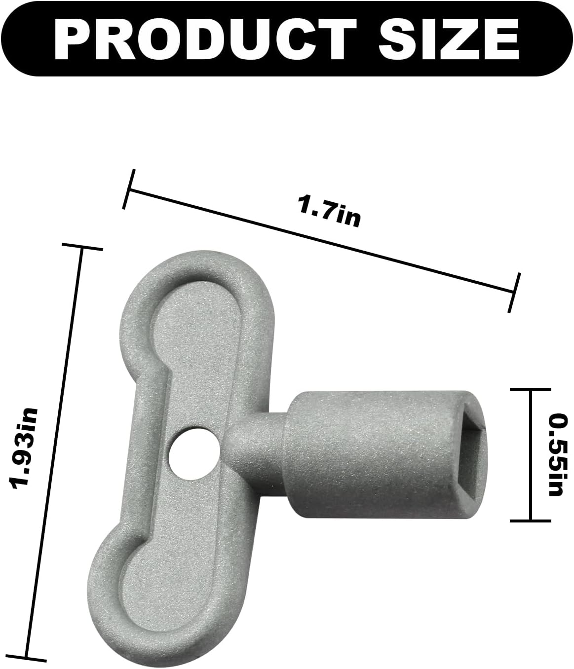 VIDABTE 80132-516 pulgadas llave de agua, llave Sillcock, llave de grifo de agua, mango de grifo al aire libre, llave de cierre de agua, mango